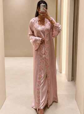 fitness dress shirt Bodice Embroidered Abaya Gown - Abaya Gowns - Women main image 0