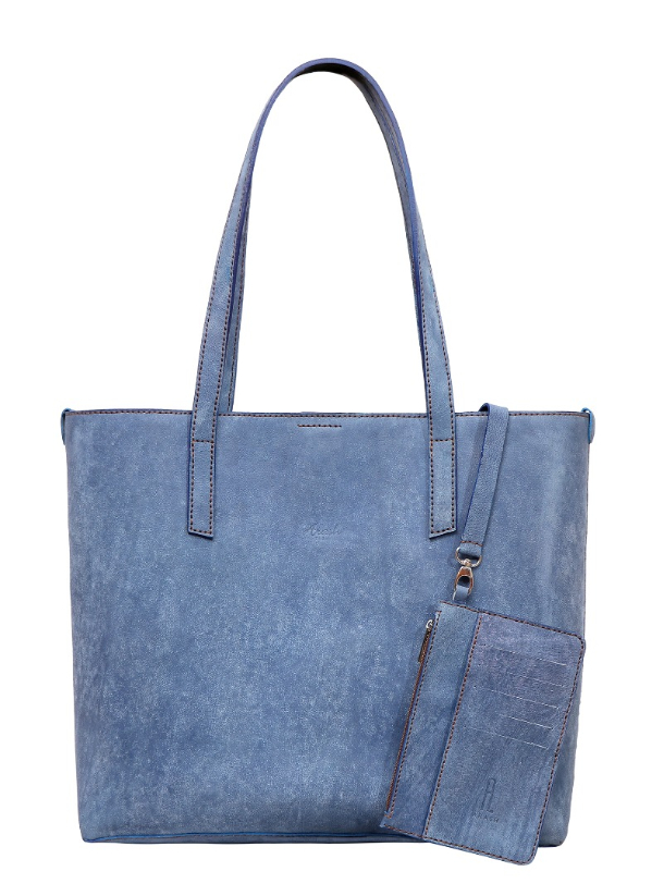 YAS Tote Bag Hand-crafted leather tote with magnetic closure. Features ...