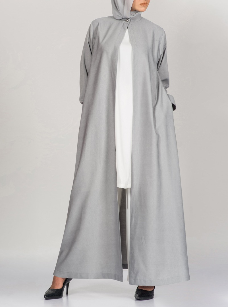Smart Wear Grey Fit for any occasion, this absolute chic grey set includes  a maxi jacket, blouse, and trousers. Travel Wear from thowby at Boksha