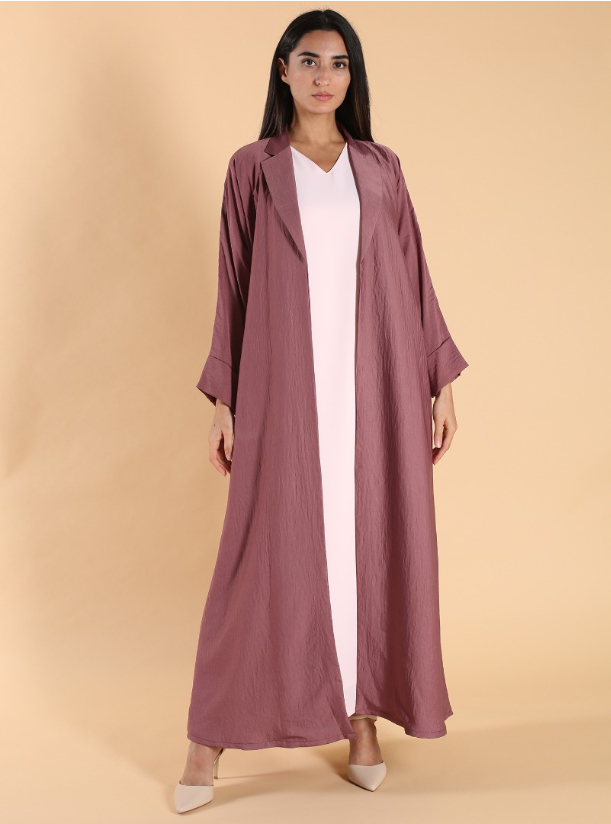 S220 Pink Abaya From Our Casual Collection, This Dusty Rose Pink Abaya ...