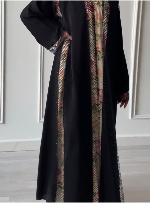 Embraided Abaya Powerful yet elegant look! best abayas for your pretty ...