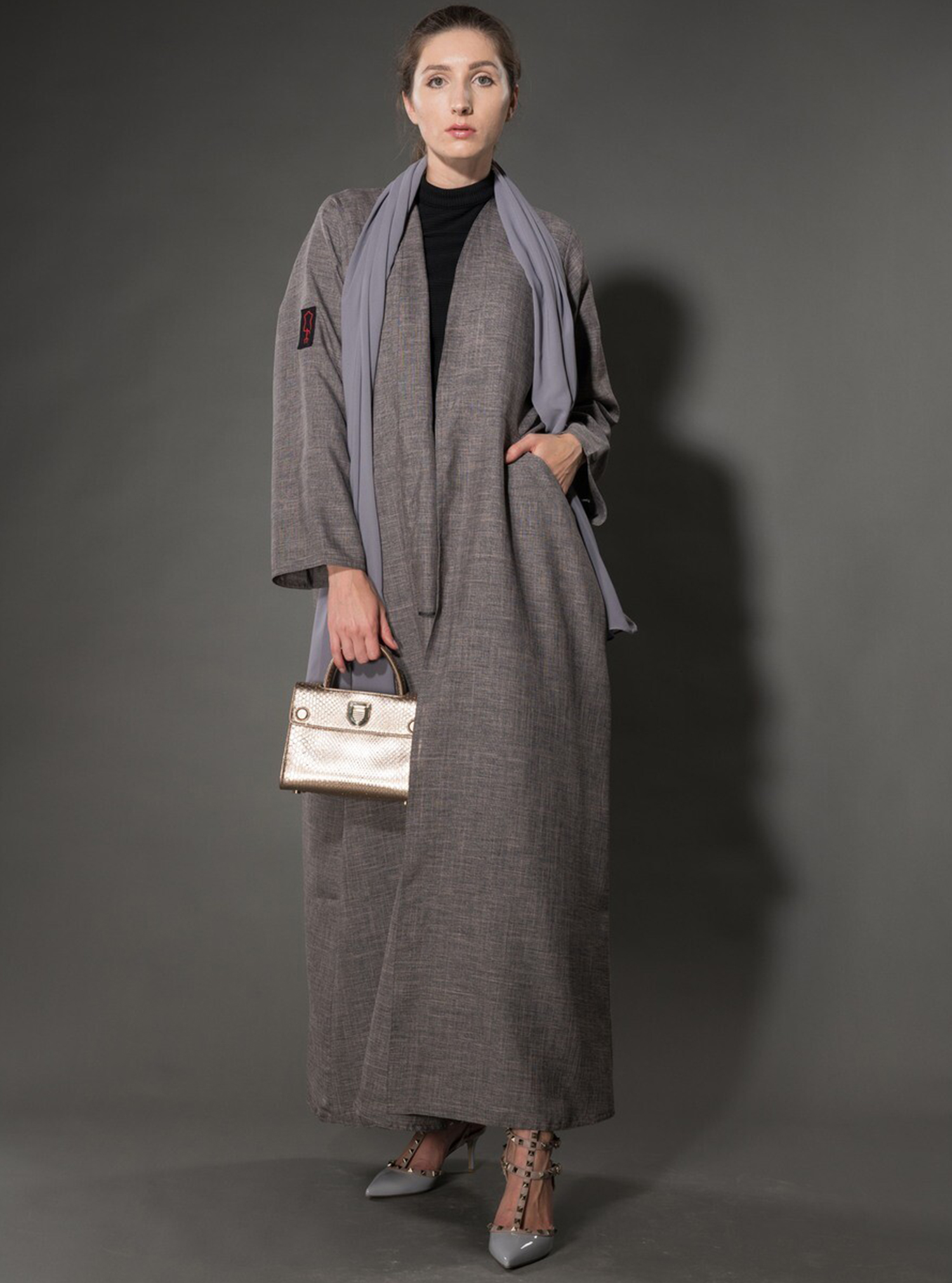 Linen Abaya Grey linen Abaya, comes with a matching sheila Abayas from ...