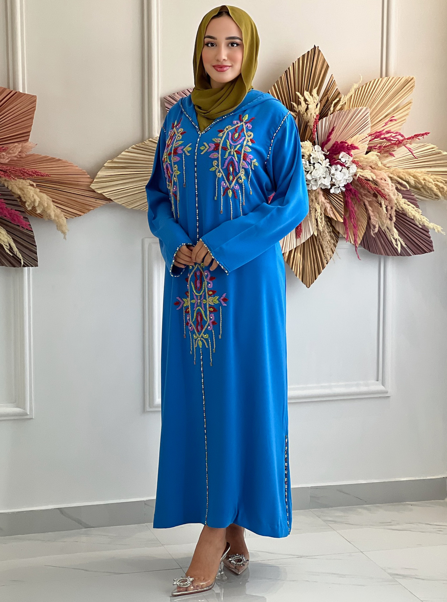 JELABIA JAWARIY LightBlue Moroccan Jelabiya Kaftans from Classy and fab ...