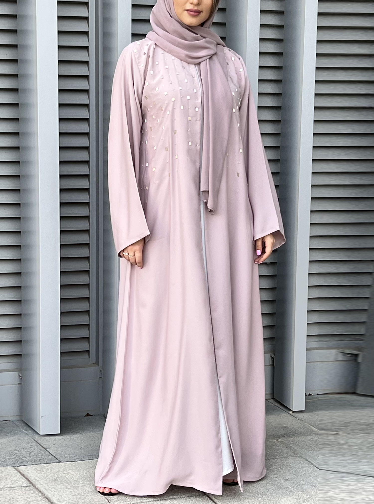MOiSTREET Pink Korean Nada Abaya.