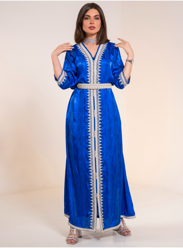 ALJOHARA: 01 Handmade Moroccan kaftan Kaftans from AlJoud Designs at Boksha