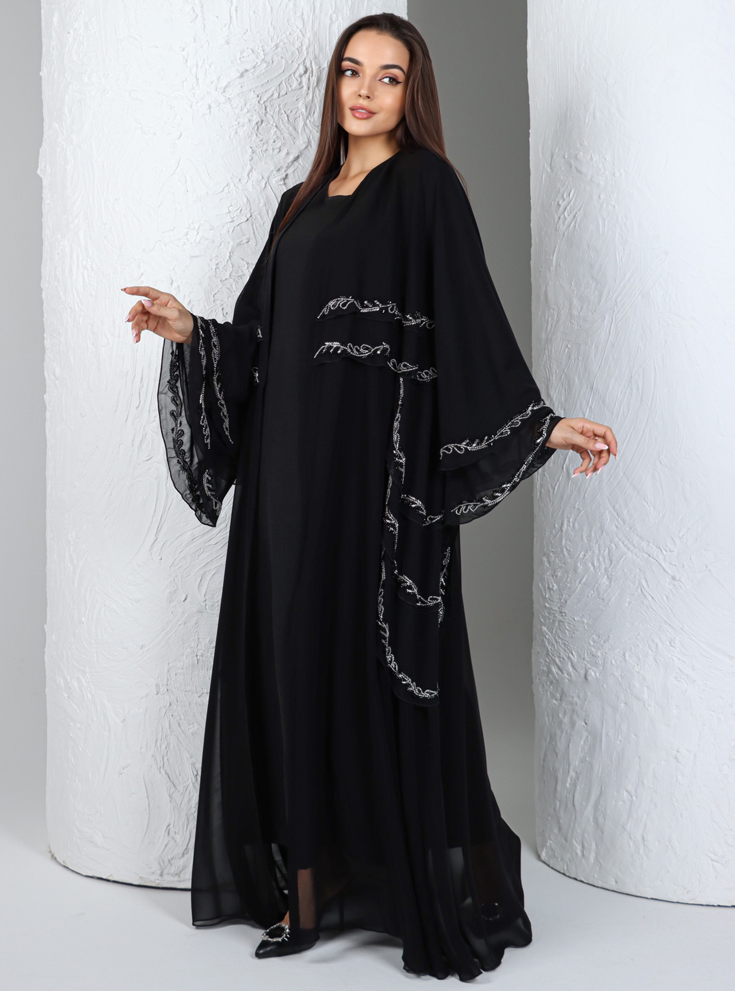 SDS abaya A lovely and stylish Multi layered Chiffon abaya with ...