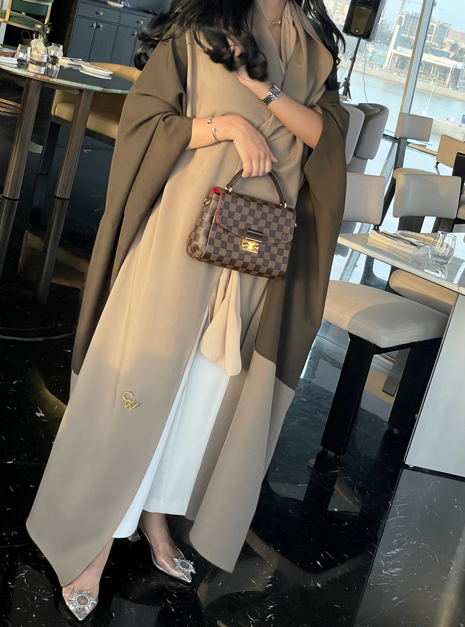 Qatari Abaya Two-toned Qatari bisht abaya with oversized fit. Abayas ...