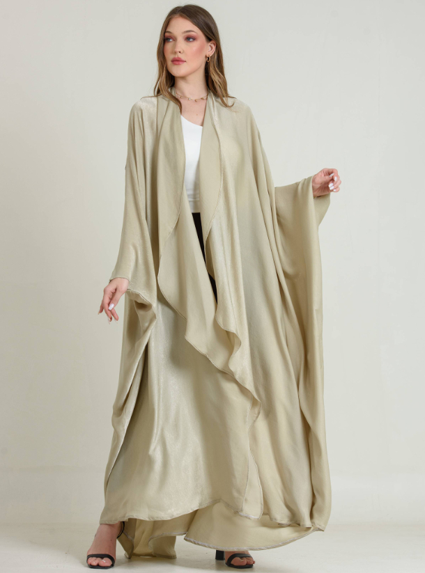 Snow *SADI* Beige oversized elegant abaya with headscarf. Abayas from ...