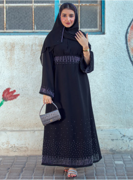 Latest wedding black outlet abaya designs