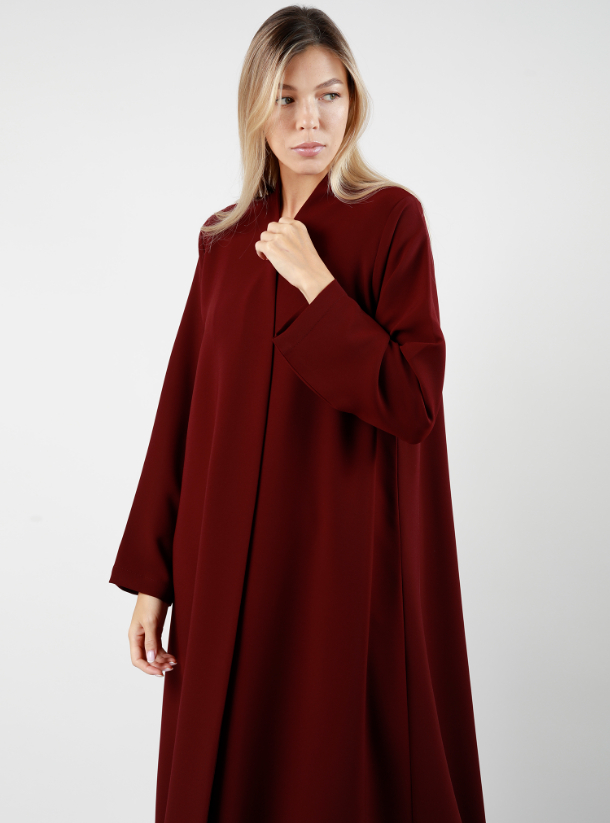 Angelica Abaya Angelica Abaya in maroon red shade. Comes with a ...