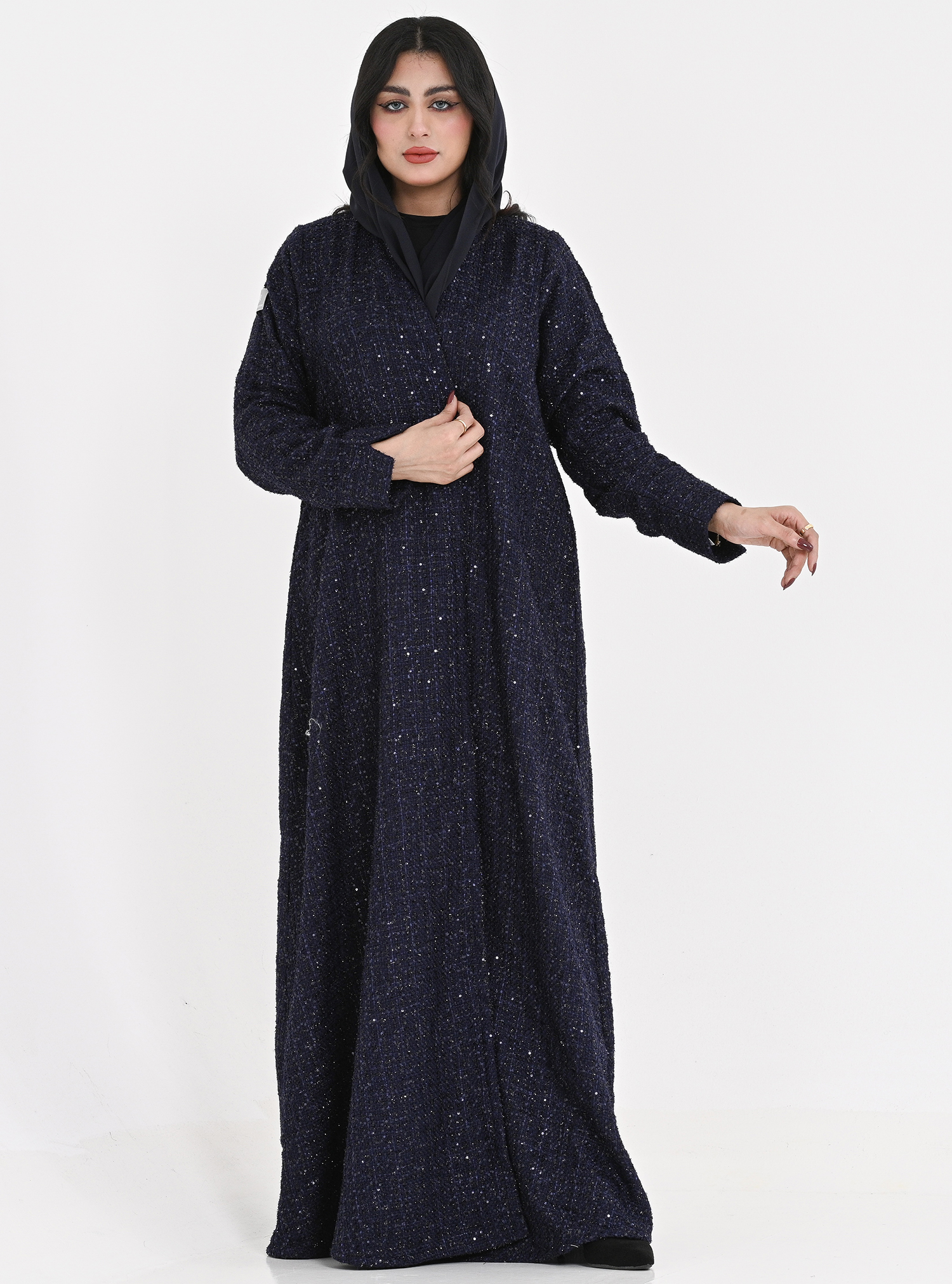 Snow *CHN* Luxury Elegant Navy Abaya. Comes with a matching headscarf ...