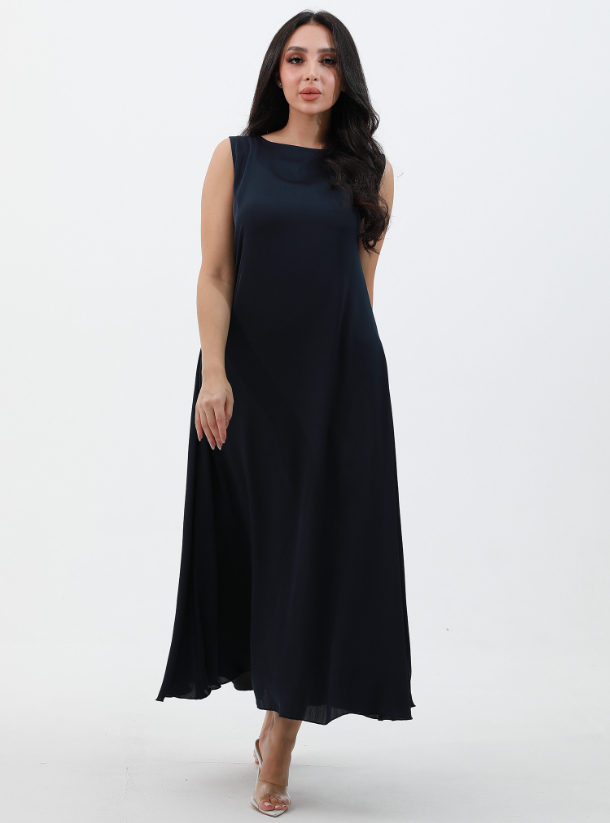 AMADA Dress Navy A-line sleeveless under abaya dress. Dresses from ...