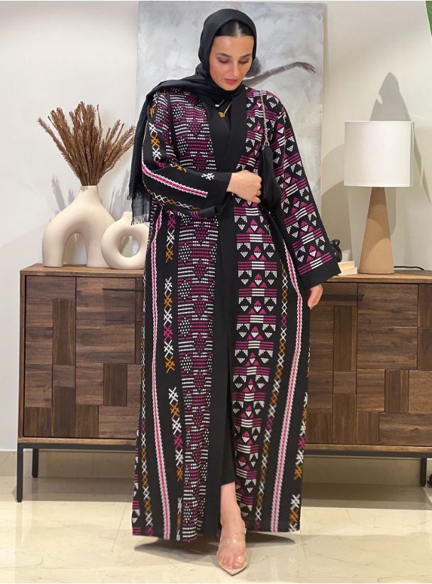 Lily008 Modern Black Abaya With nice patterns. Abayas from Passionista ...