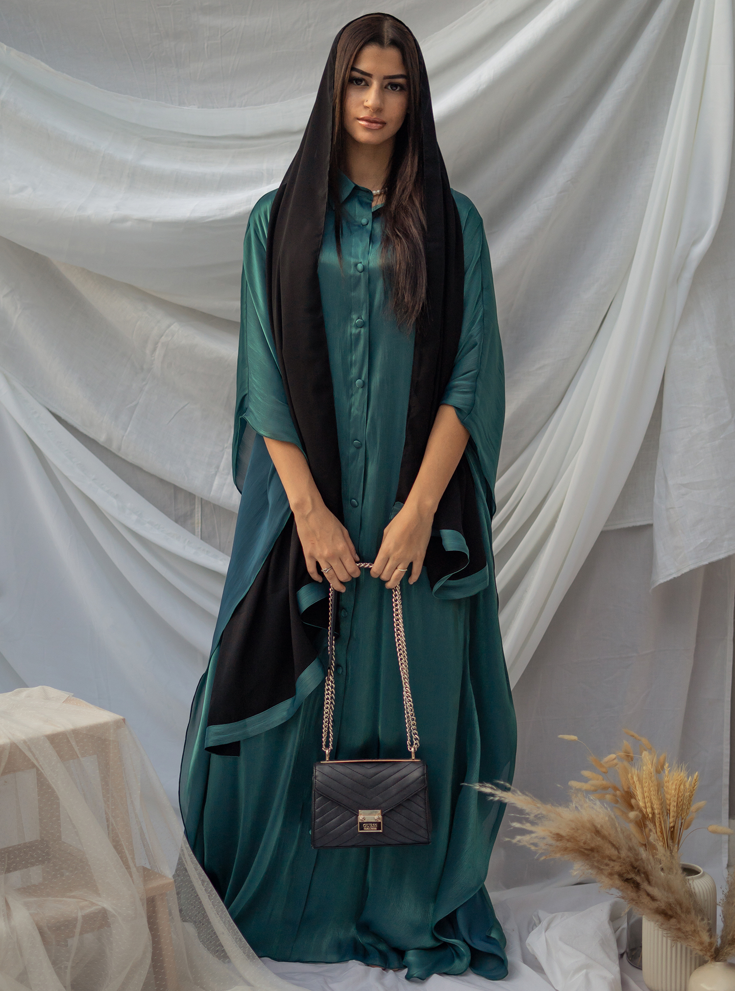 green emerald velvet dress Emerald Green Maxi main image 0