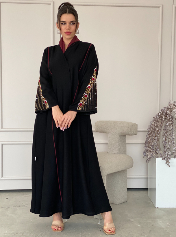 Embellished abaya clearance