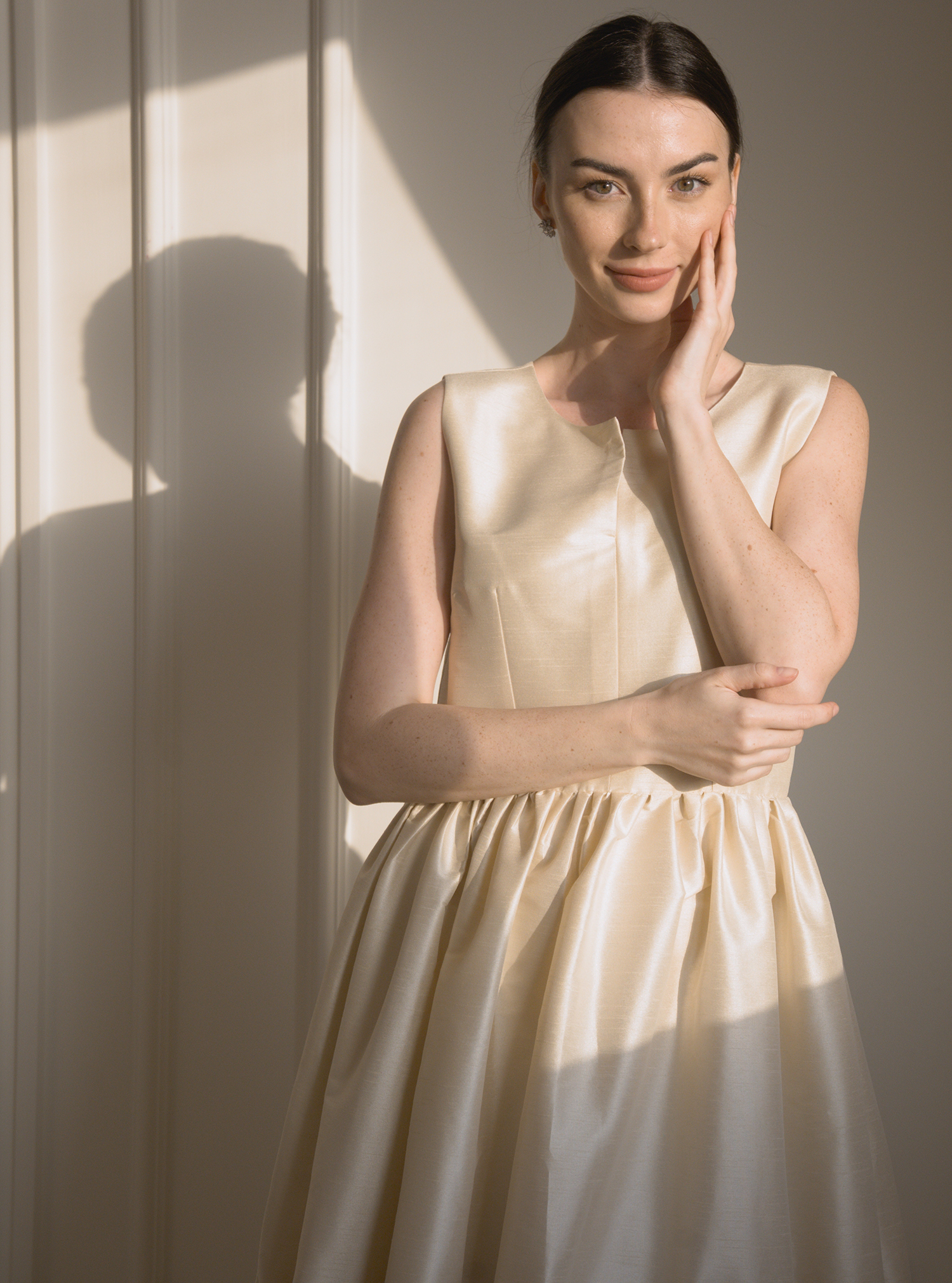 FIO22004 elegant long layers dress with no sleeve Dresses from Fiorelle ...