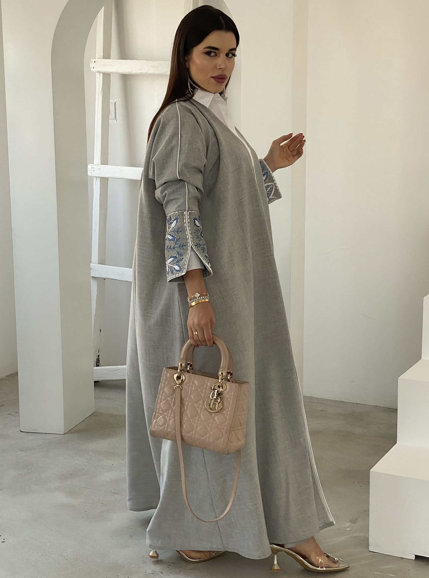 Eid/Summer 23 Elegant abaya with embroidery Abayas from THE THREADZ at ...