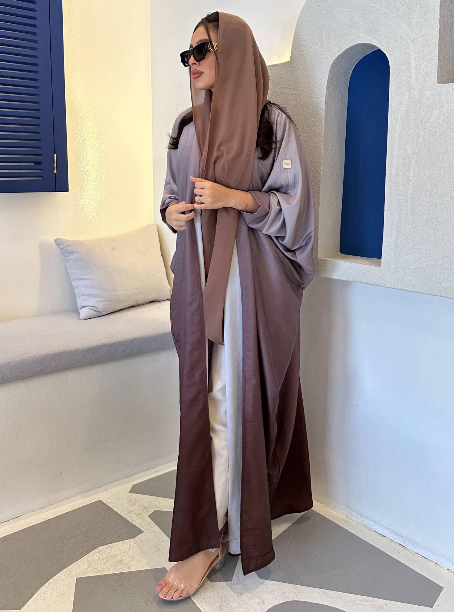 Ombré-4 Summer ombré abaya with matching chiffon shila Abayas from Nov3 ...
