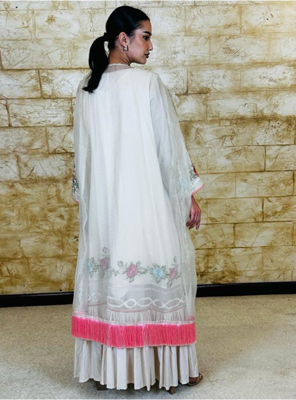 Cotton Kaftan kaftan with cape Kaftans from Ahla Alwasayef at Boksha