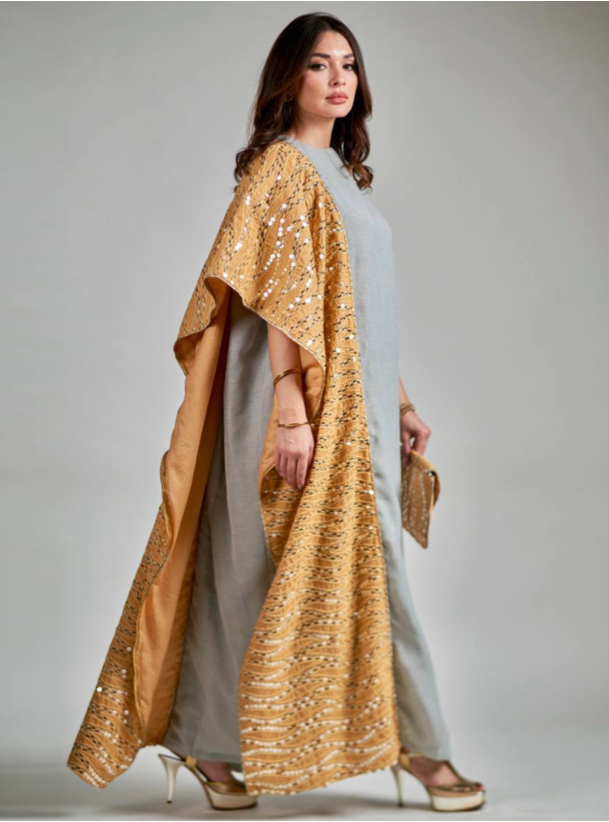 Metallic Linen Kaftan main image 0