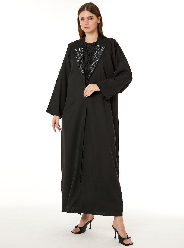 Black Abaya Black Abaya made from Indonesian Crepe fabric with Hand ...