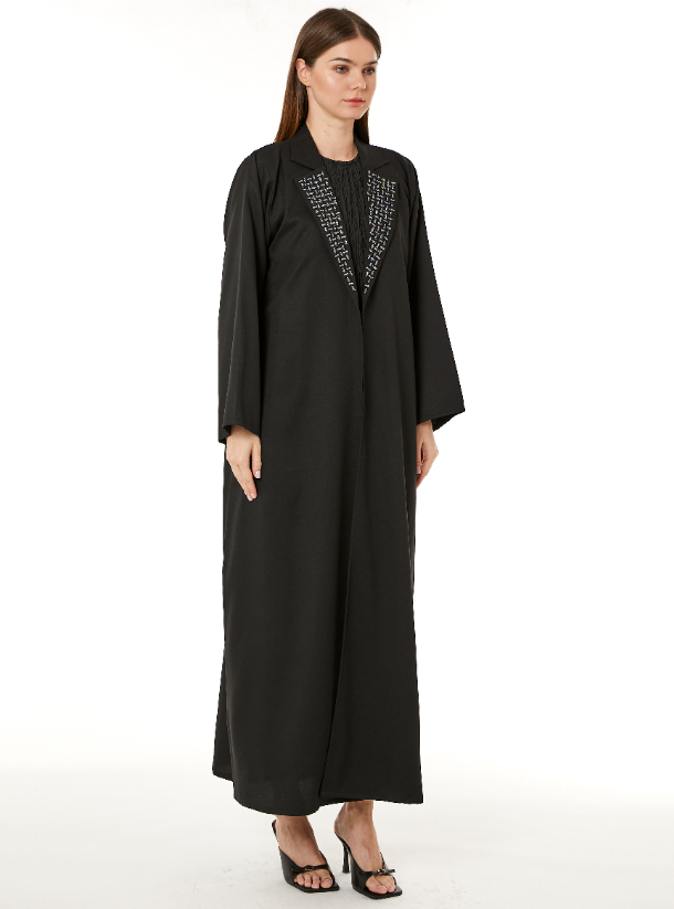 Black Abaya Black Abaya made from Indonesian Crepe fabric with Hand ...