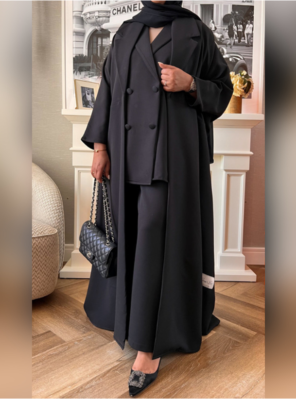 Sheikha Abaya The Sheikha Abaya Suit , this 3-piece abaya features ...