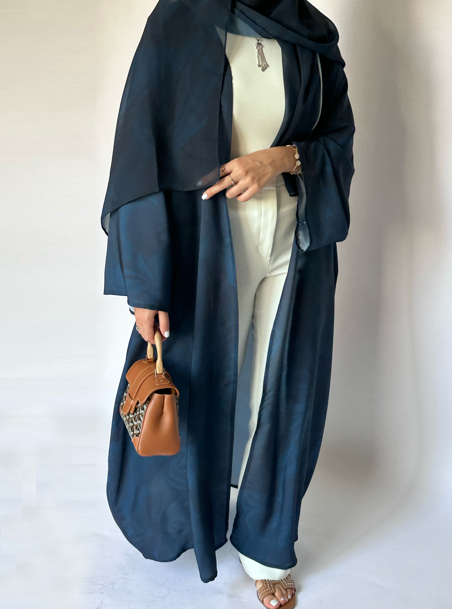 Marble Abaya Blue Marble Pattern Abaya (Slightly Over Sized Straight ...