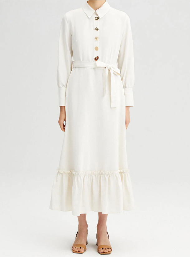 Yuria - Buttoned Elegant Dress