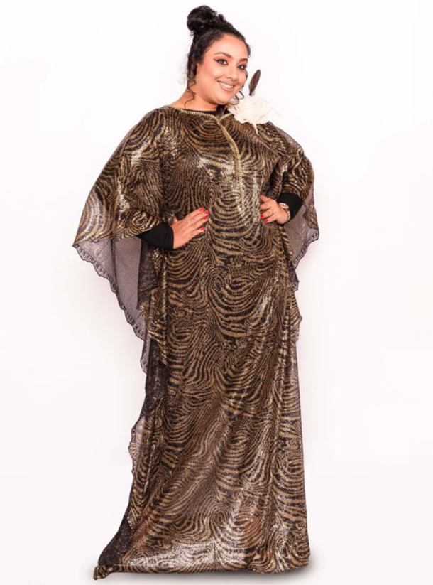 Golden kaftan Golden patterned kaftan with cape sleeves. Kaftans from Roua Designs at Boksha Golden kaftan Golden patterned kaftan with cape sleeves. Kaftans from Roua Designs at Boksha