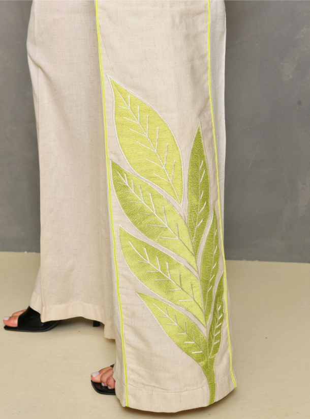 Linen set embroidered linen set Travel Wear from Brokar ِAbaya at Boksha