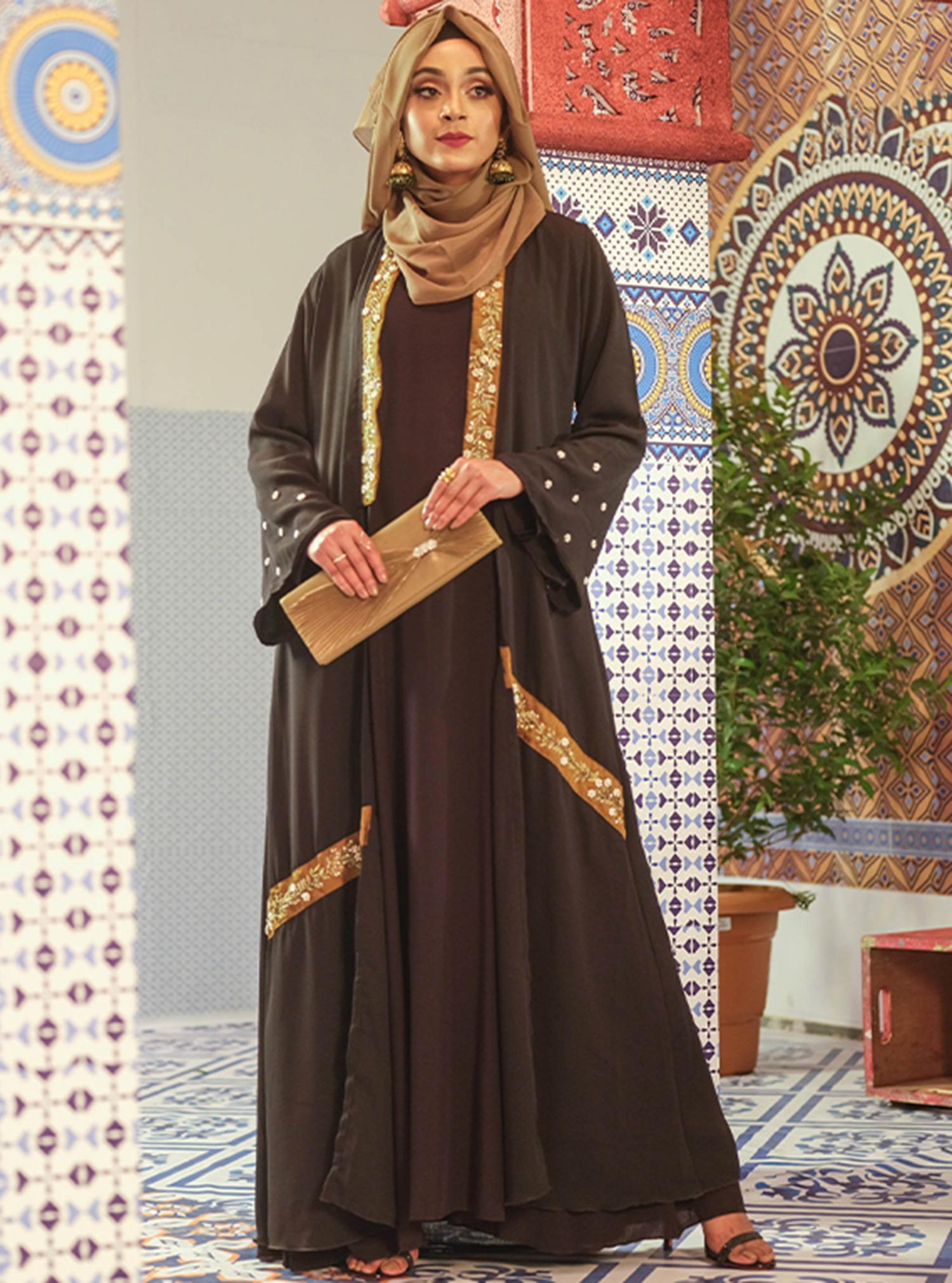 MOROCCAN FRINGED KIMONO main image 0
