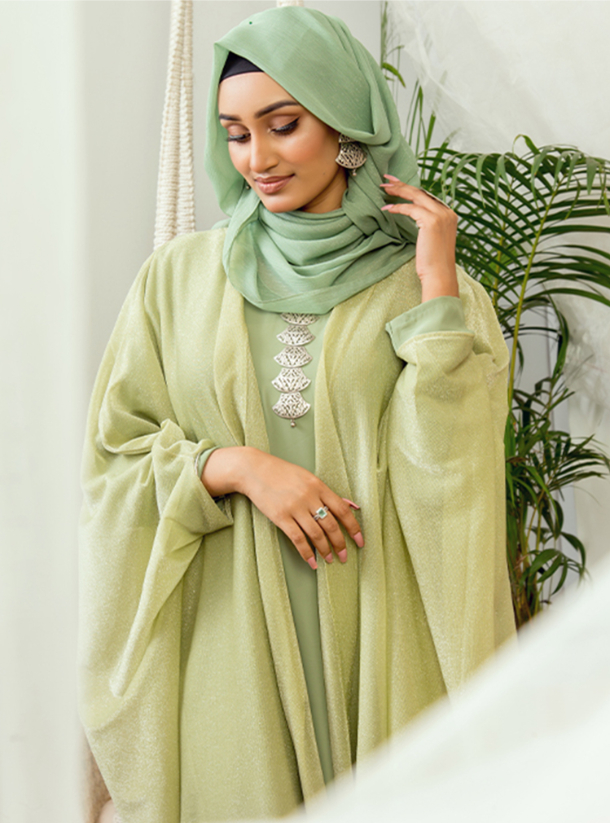 Knot Abaya This Moon light lemon knot abaya is so classy it takes ...