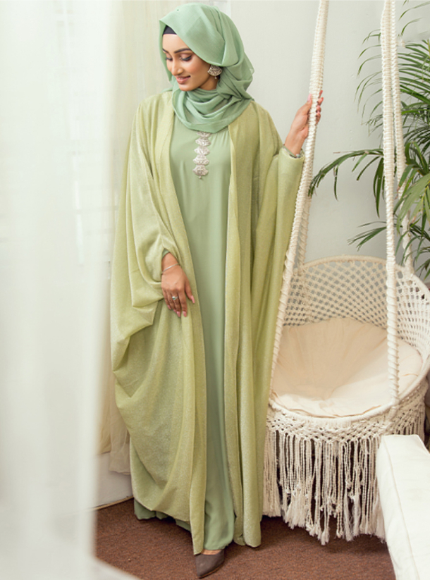Knot Abaya This Moon light lemon knot abaya is so classy it takes