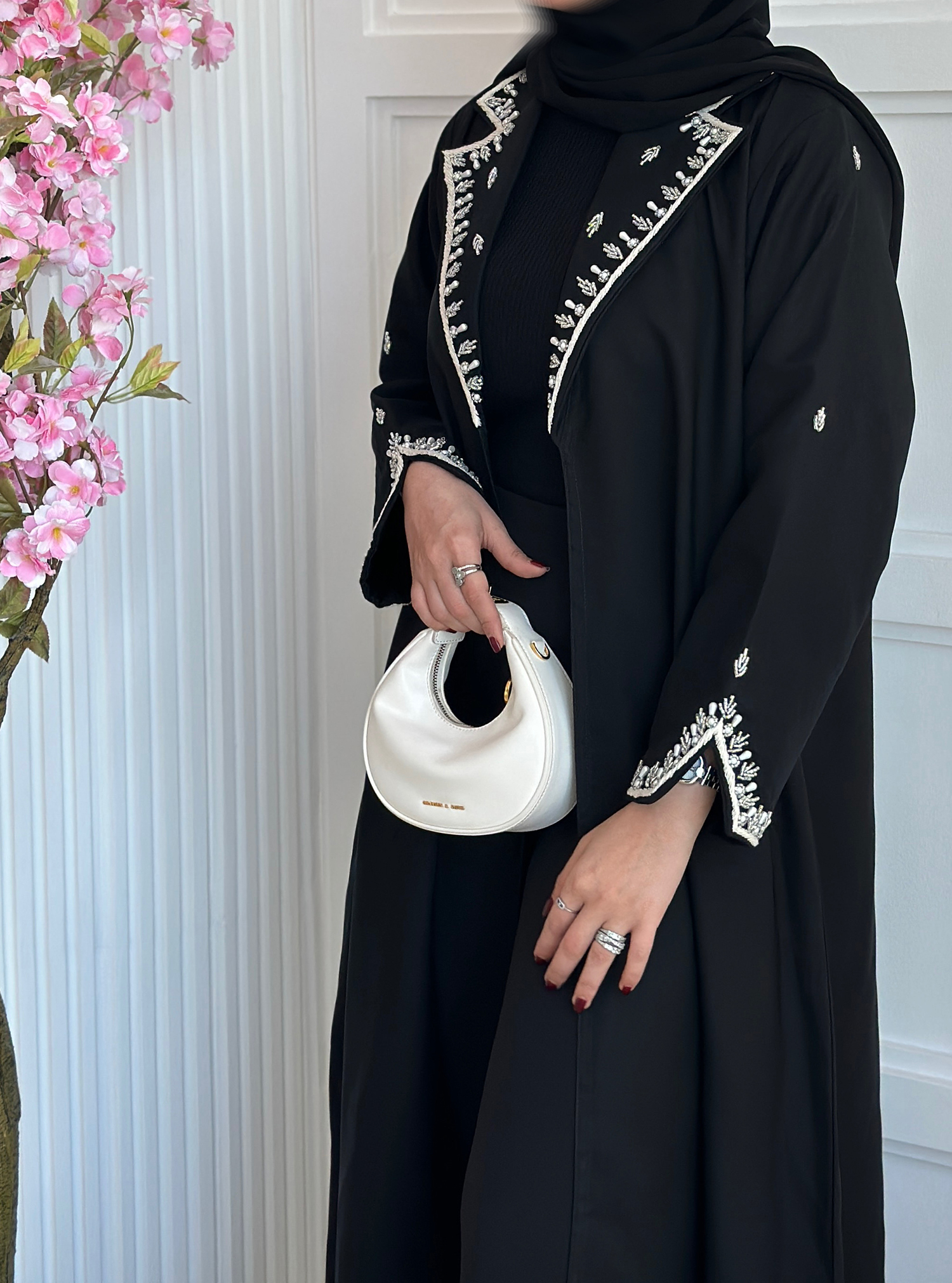 Abaya black Abaya with headscarf daily wear Abayas from Jewel Design at ...