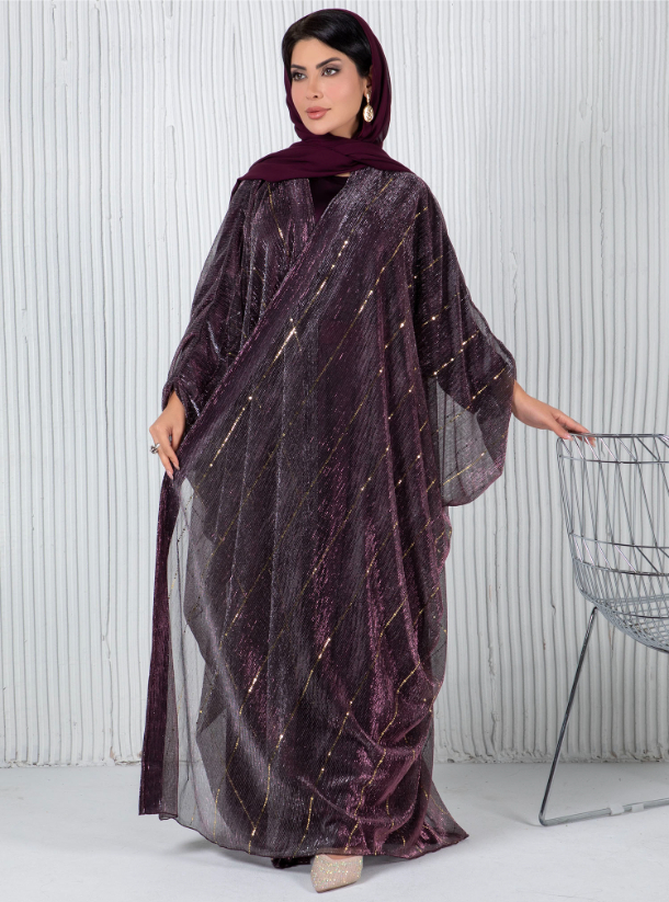 Shimmer Lace Abaya main image 1