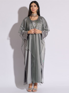 Light grey linen dress long women dress 1178# Light grey linen dress long women dress 1178#
