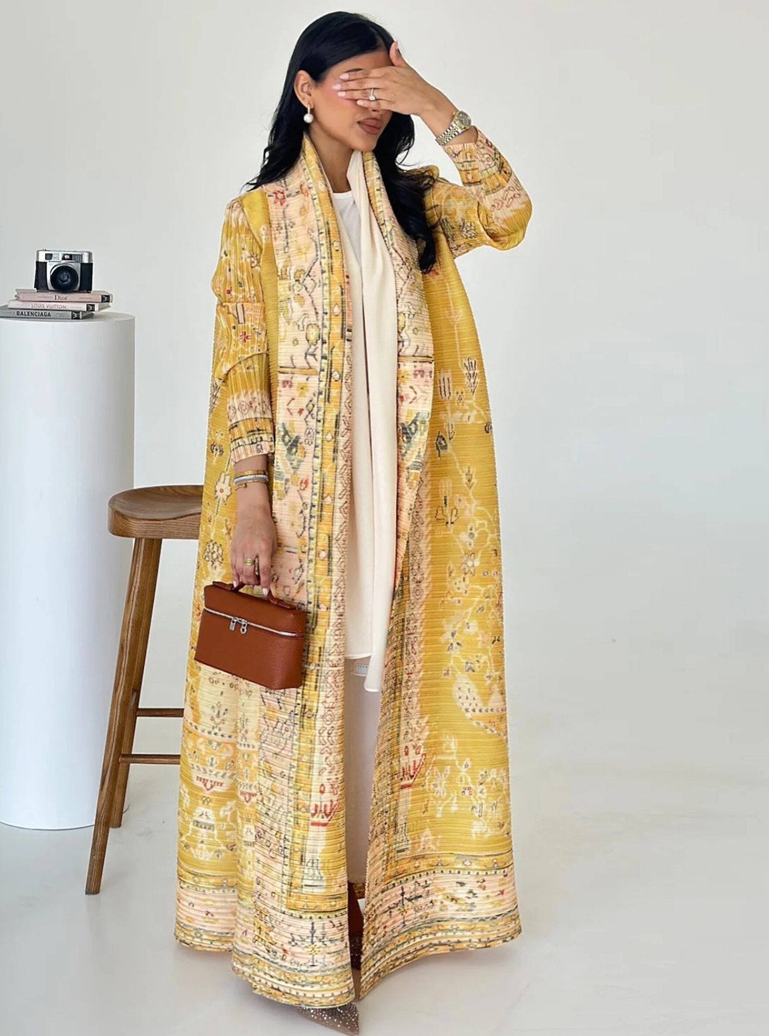 Pleated abaya